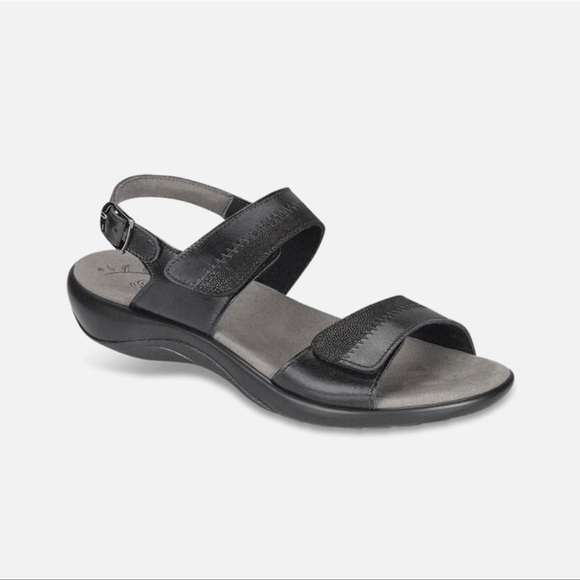 SAS Nudu Strap Tripad Comfort Sandals in Midnight Black - Size 7.5 - Picture 2 of 14